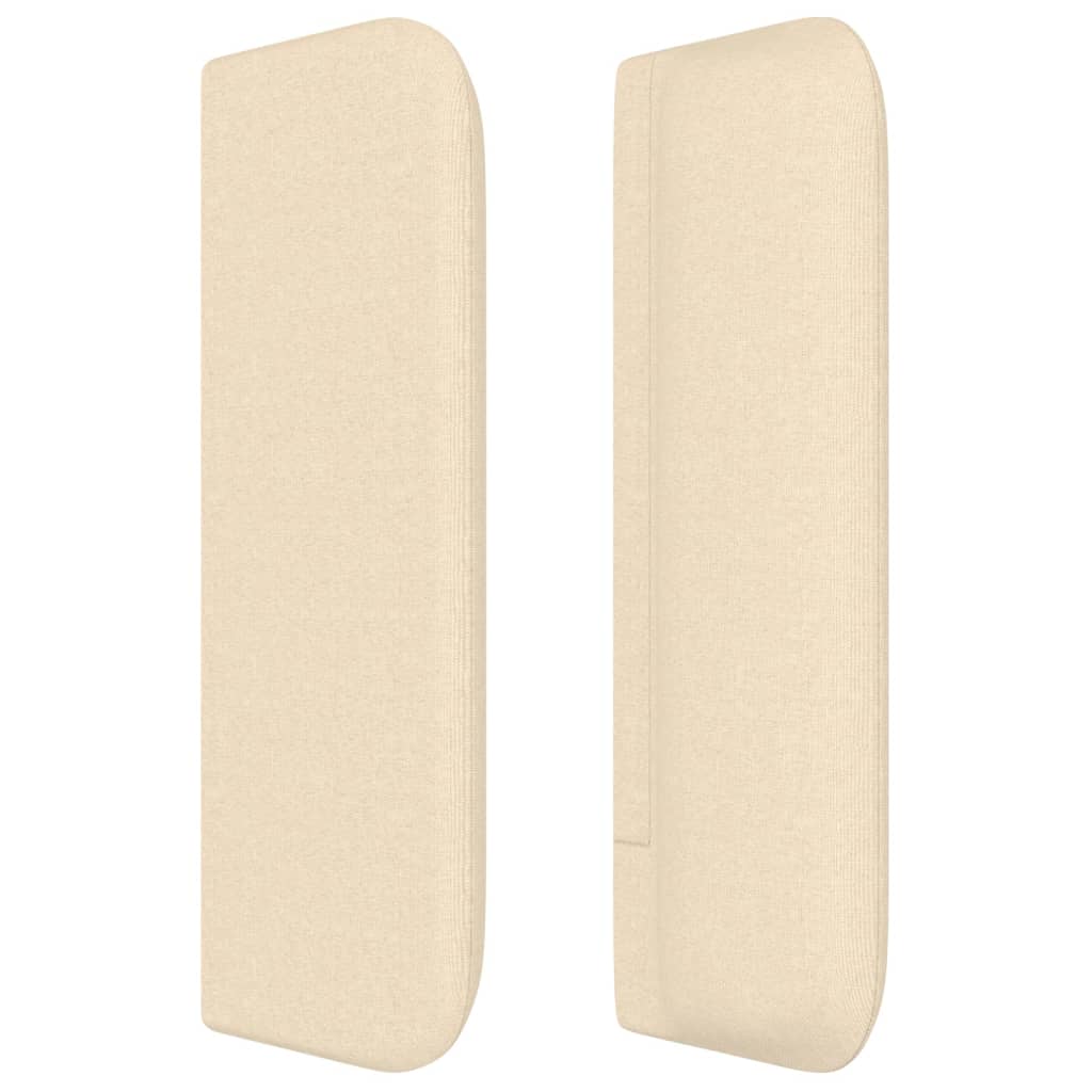 Κεφαλάρι με Πτερύγια Κρεμ 147x16x78/88 εκ. Υφασμάτινο