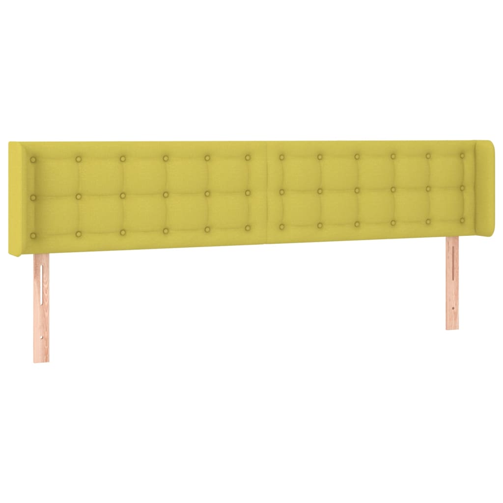 Κεφαλάρι με Πτερύγια Πράσινο 163x16x78/88 εκ. Υφασμάτινο