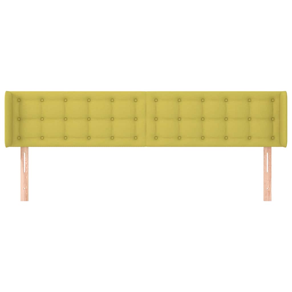 Κεφαλάρι με Πτερύγια Πράσινο 183x16x78/88 εκ. Υφασμάτινο - Pakobazaar