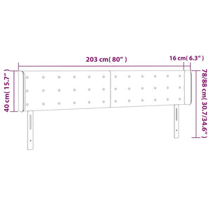 Κεφαλάρι με Πτερύγια Σκούρο Πράσινο 203x16x78/88 εκ. Βελούδινο