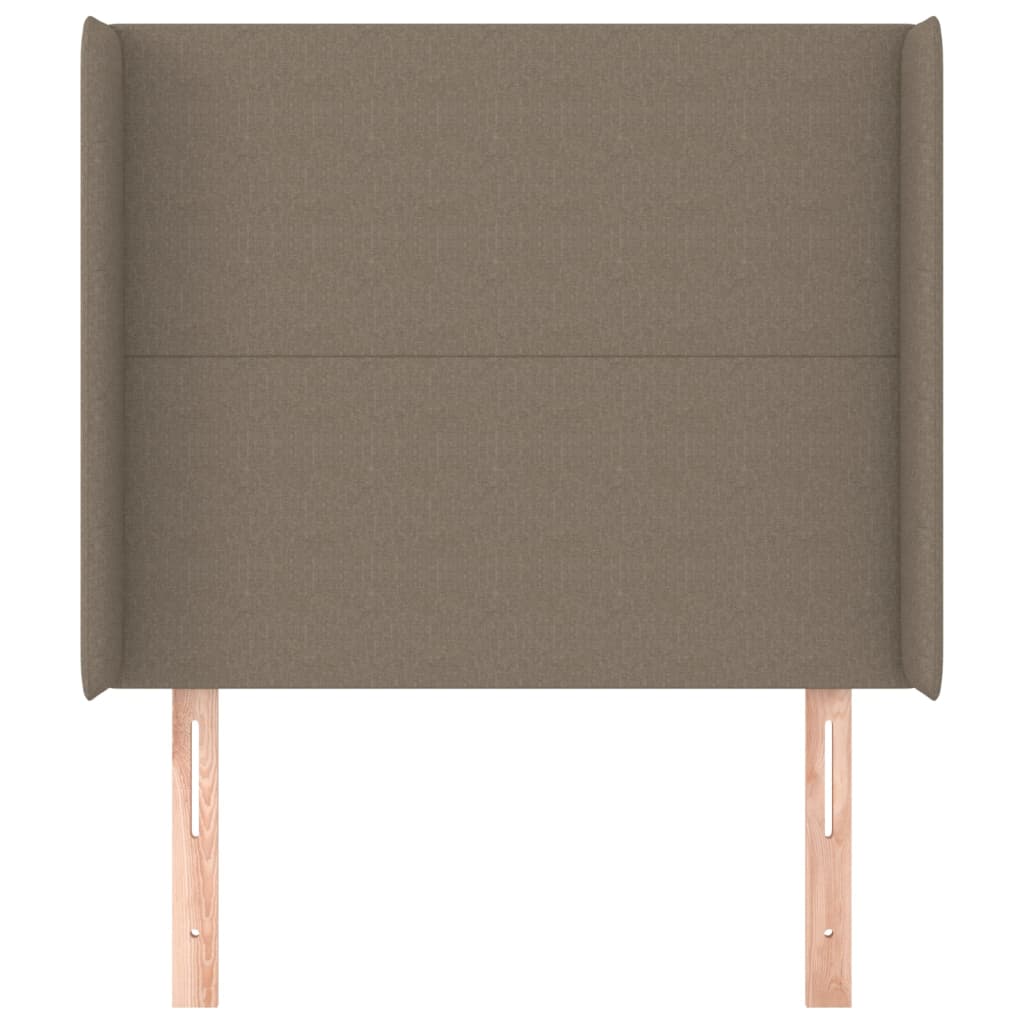 Κεφαλάρι με Πτερύγια Taupe 83x16x118/128 εκ. Υφασμάτινο
