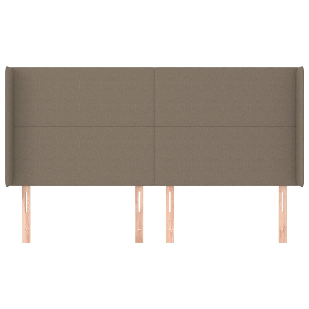 Κεφαλάρι με Πτερύγια Taupe 183x16x118/128 εκ. Υφασμάτινο