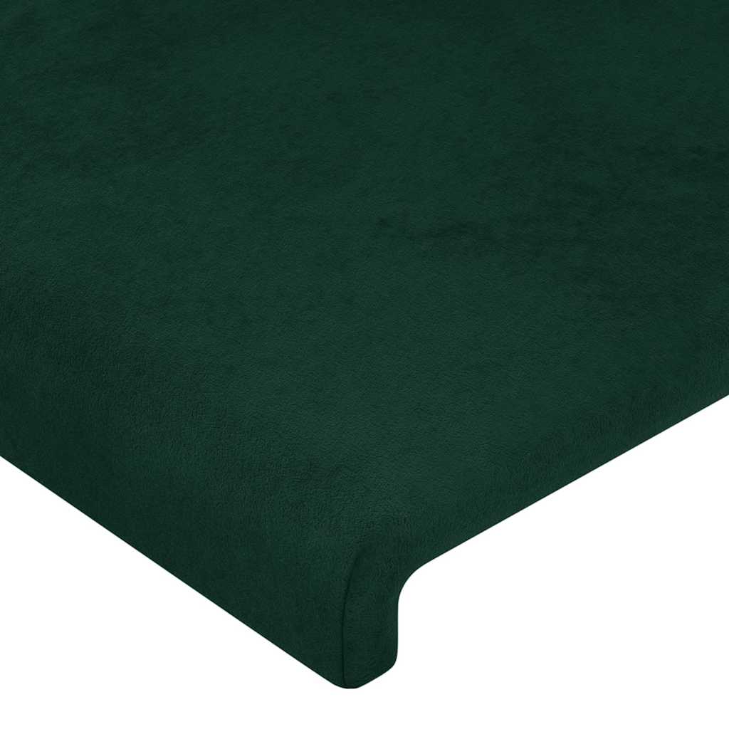 Κεφαλάρι με Πτερύγια Πράσινο 183x16x118/128 εκ. Βελούδινο - Pakobazaar