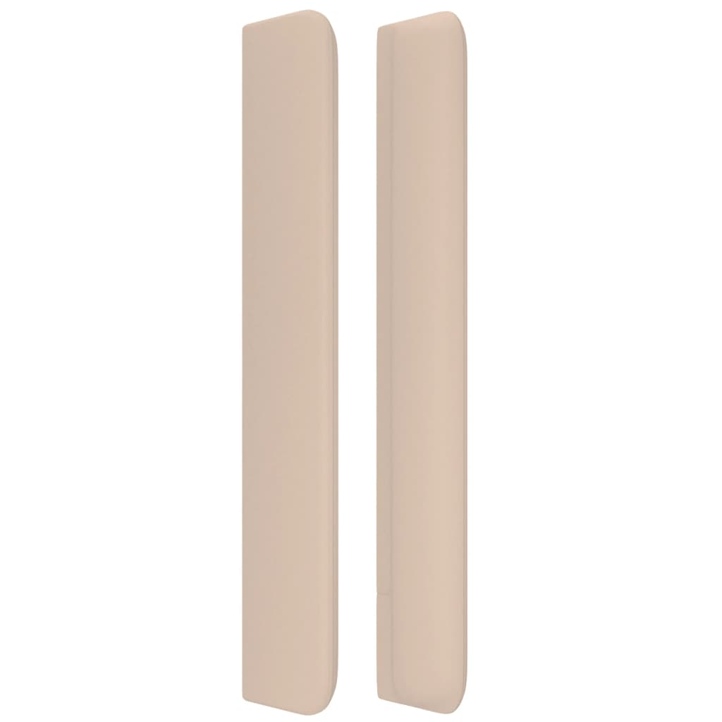 Κεφαλάρι με Πτερύγια Καπουτσίνο 93x16x118/128 εκ. Συνθ. Δέρμα