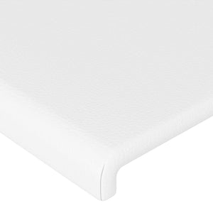 Κεφαλάρι με Πτερύγια Λευκό 147x16x118/128 εκ. Συνθ. Δέρμα - Pakobazaar
