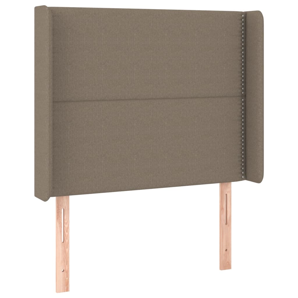 Κεφαλάρι με Πτερύγια Taupe 83x16x118/128 εκ. Υφασμάτινο