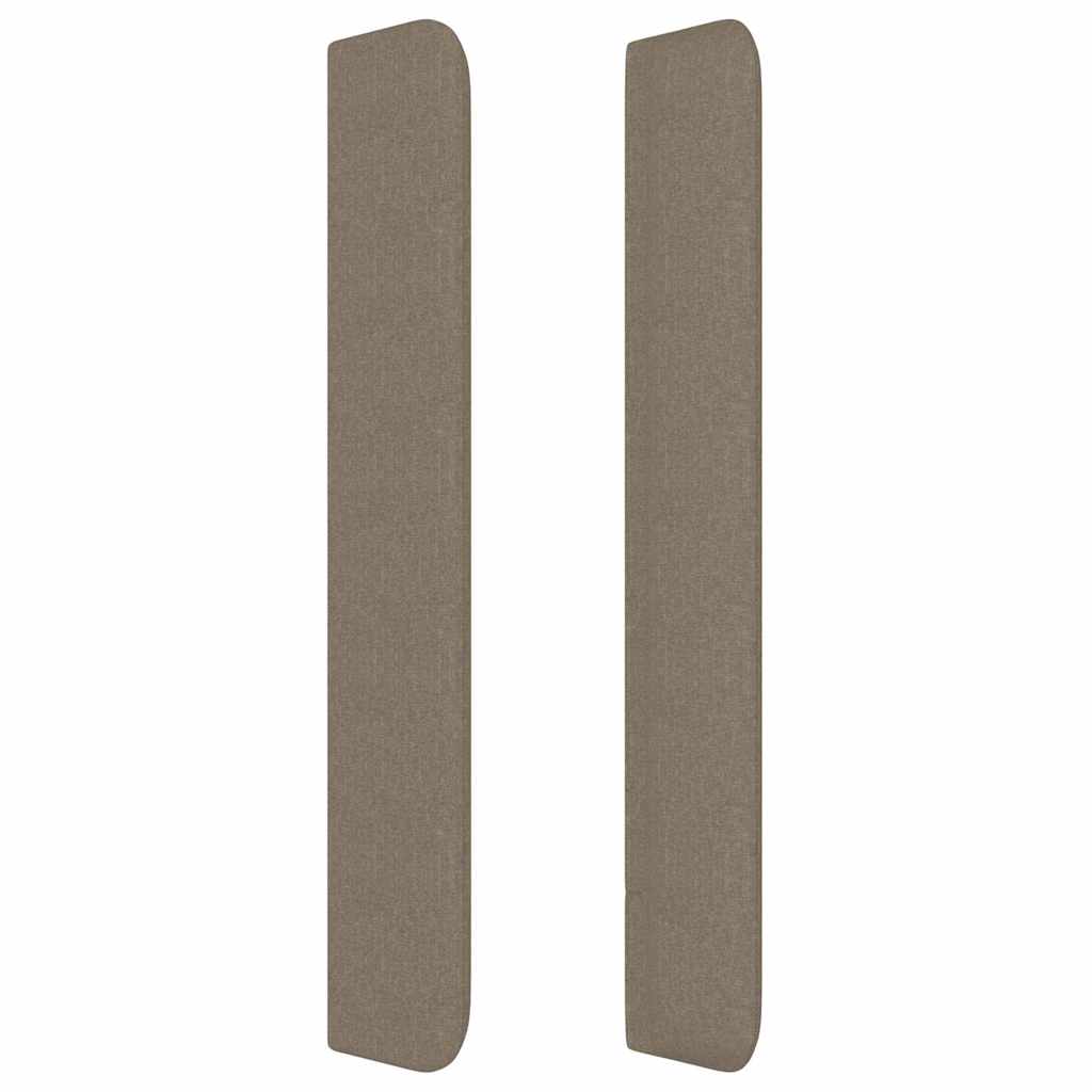 Κεφαλάρι με Πτερύγια Taupe 147x16x118/128 εκ. Υφασμάτινο