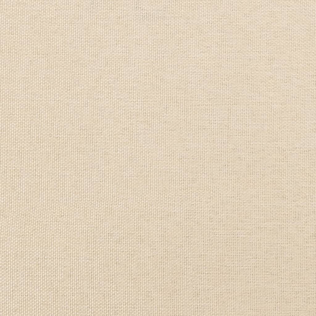 Κεφαλάρι με Πτερύγια Κρεμ 163x16x118/128 εκ. Υφασμάτινο - Pakobazaar