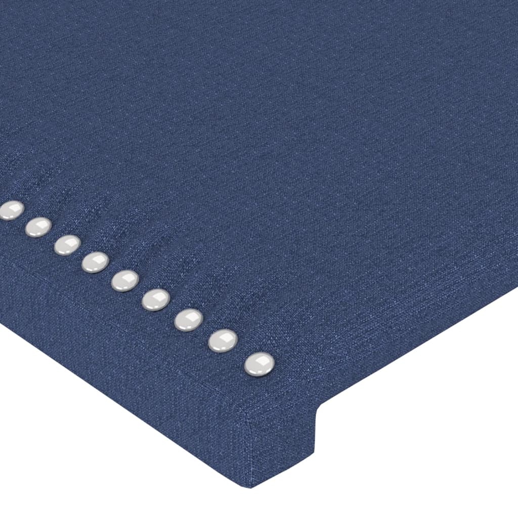 Κεφαλάρι με Πτερύγια Μπλε 183x16x118/128 εκ. Υφασμάτινο