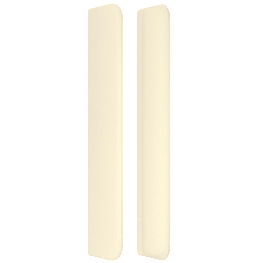 Κεφαλάρι με Πτερύγια Κρεμ 103x16x118/128 εκ. Συνθετικό Δέρμα - Pakobazaar