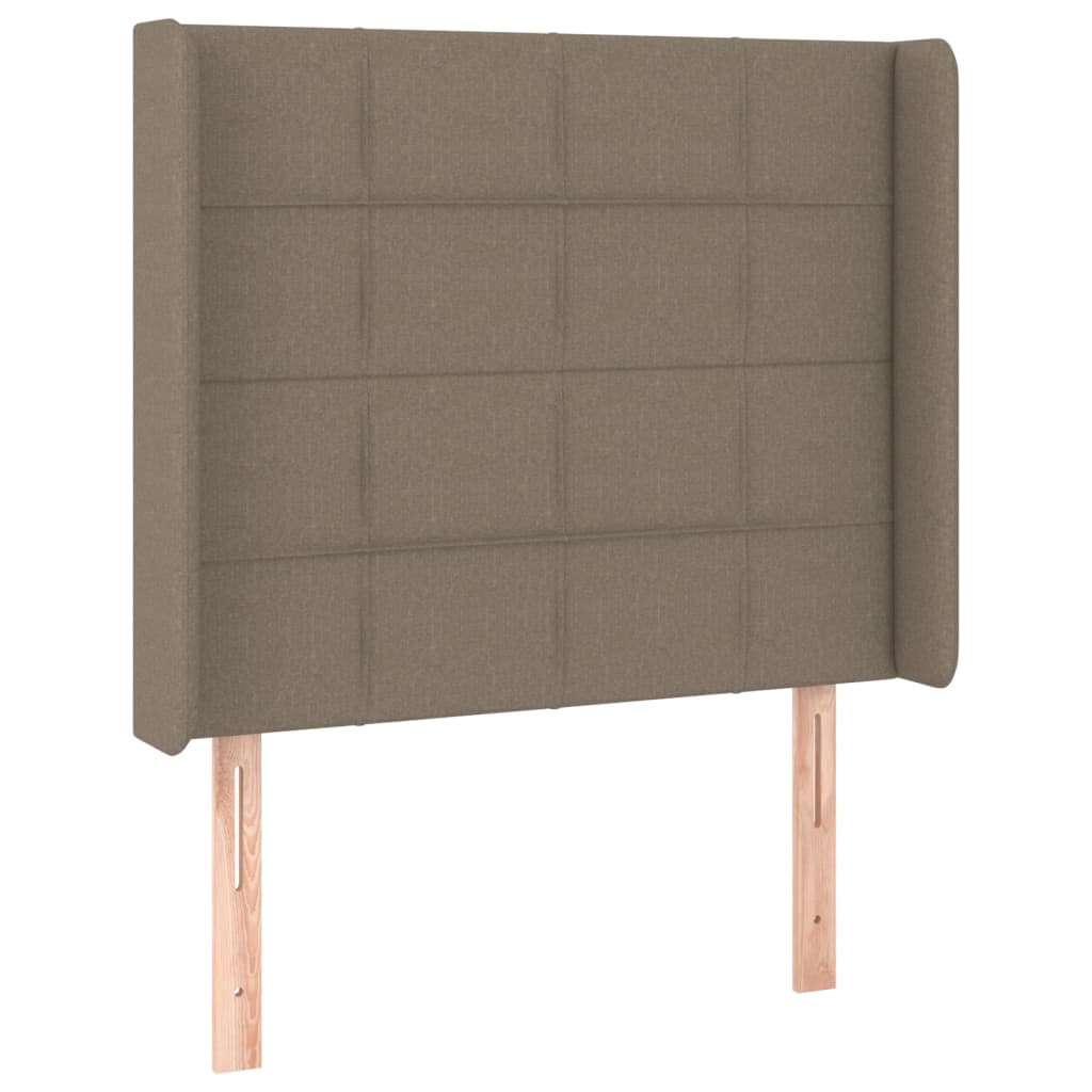 Κεφαλάρι με Πτερύγια Taupe 93x16x118/128 εκ. Υφασμάτινο