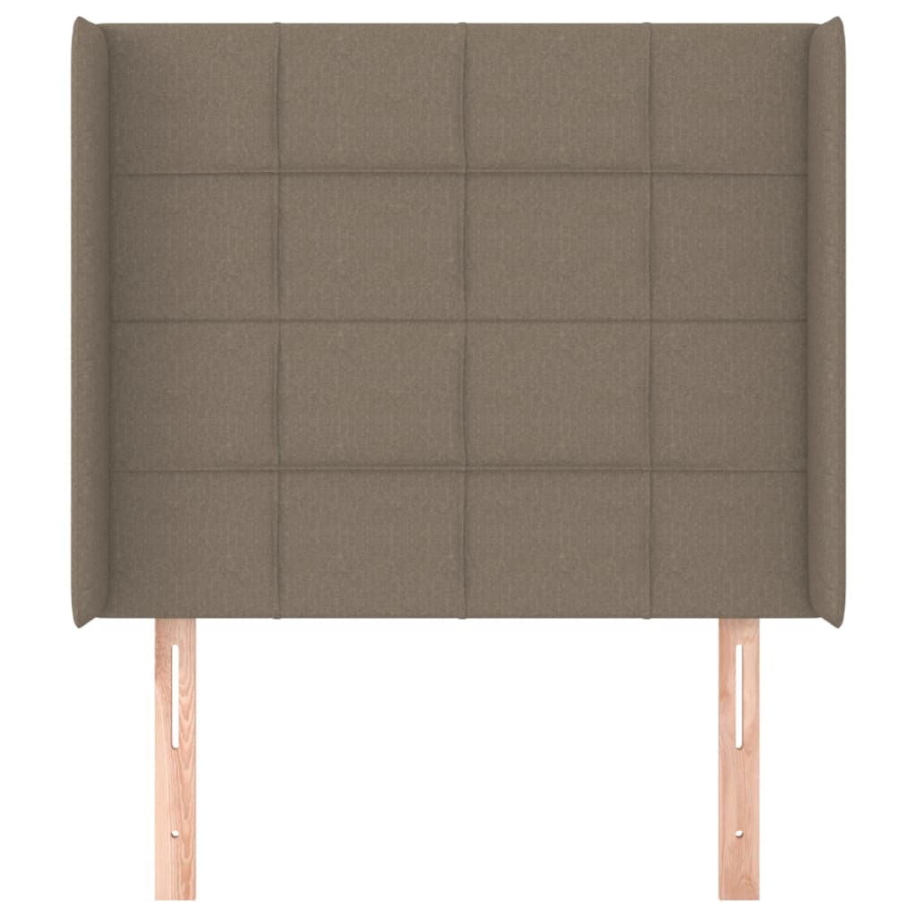 Κεφαλάρι με Πτερύγια Taupe 103x16x118/128 εκ. Υφασμάτινο