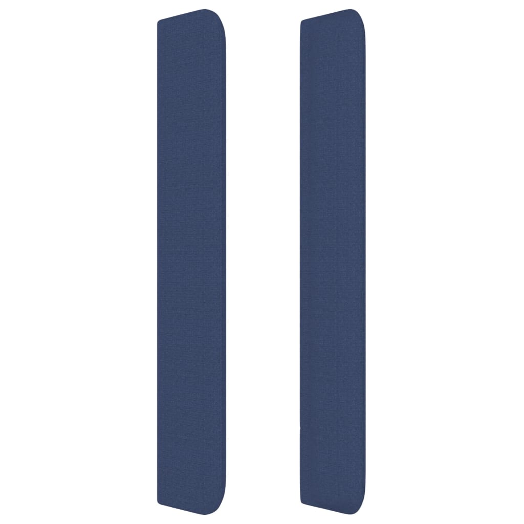 Κεφαλάρι με Πτερύγια Μπλε 183x16x118/128 εκ. Υφασμάτινο