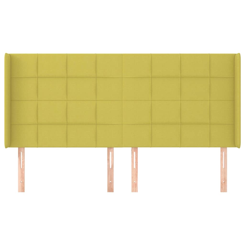 Κεφαλάρι με Πτερύγια Πράσινο183x16x118/128 εκ. Υφασμάτινο