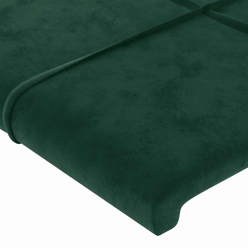 Κεφαλάρι με Πτερύγια Πράσινο 183x16x118/128 εκ. Βελούδινο - Pakobazaar