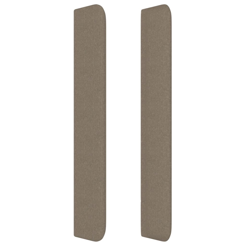 Κεφαλάρι με Πτερύγια Taupe 83x16x118/128 εκ. Υφασμάτινο