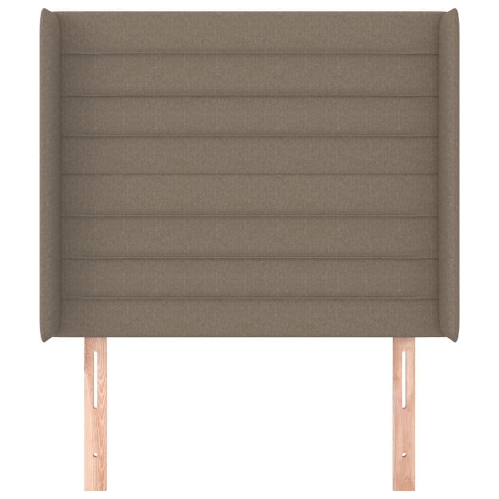 Κεφαλάρι με Πτερύγια Taupe 93x16x118/128 εκ. Υφασμάτινο