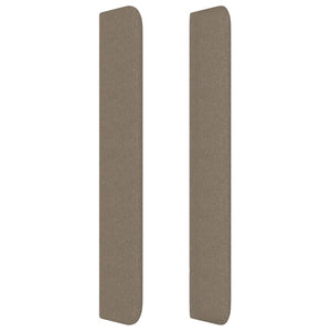 Κεφαλάρι με Πτερύγια Taupe 163x16x118/128 εκ. Υφασμάτινο