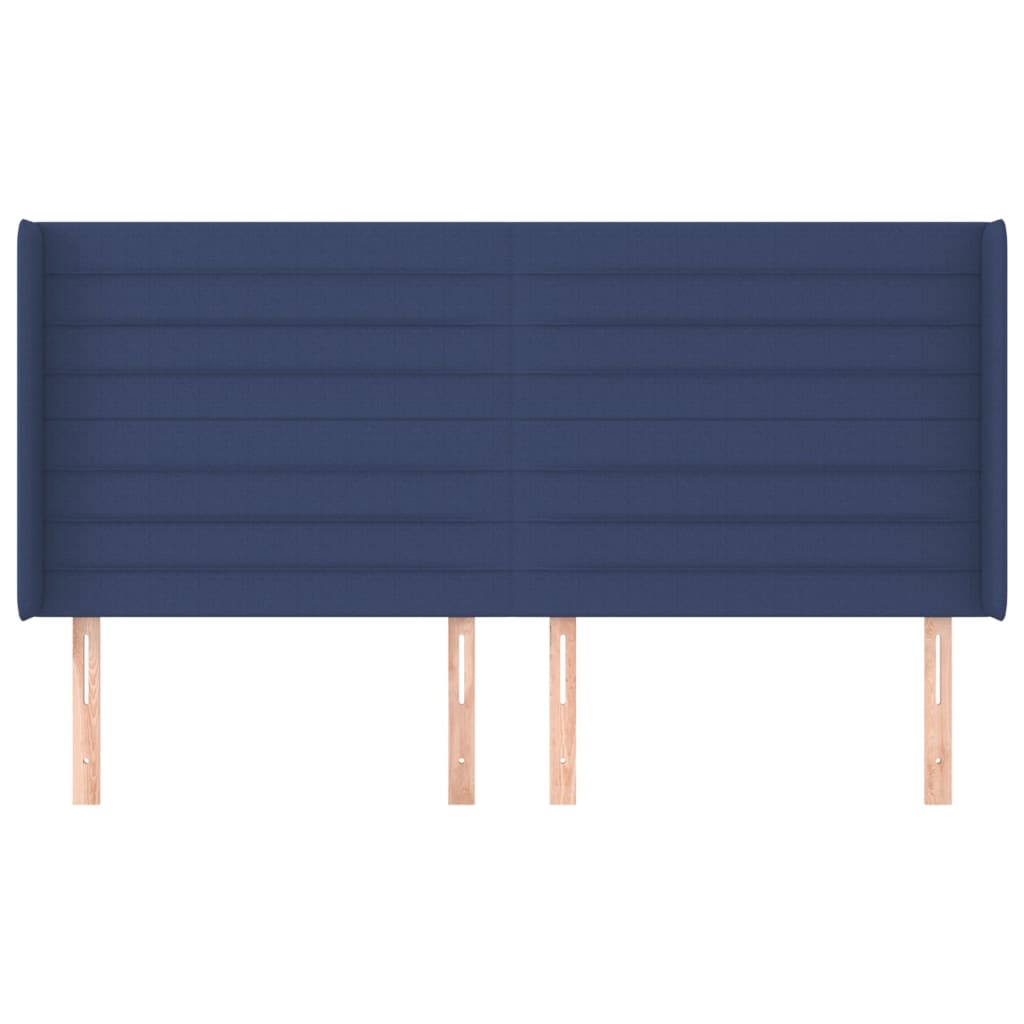 Κεφαλάρι με Πτερύγια Μπλε 163x16x118/128 εκ. Υφασμάτινο - Pakobazaar