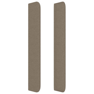 Κεφαλάρι με Πτερύγια Taupe 147x16x118/128 εκ. Υφασμάτινο