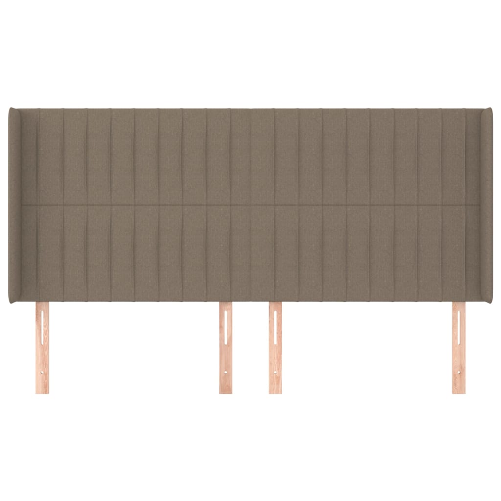 Κεφαλάρι με Πτερύγια Taupe 163x16x118/128 εκ. Υφασμάτινο