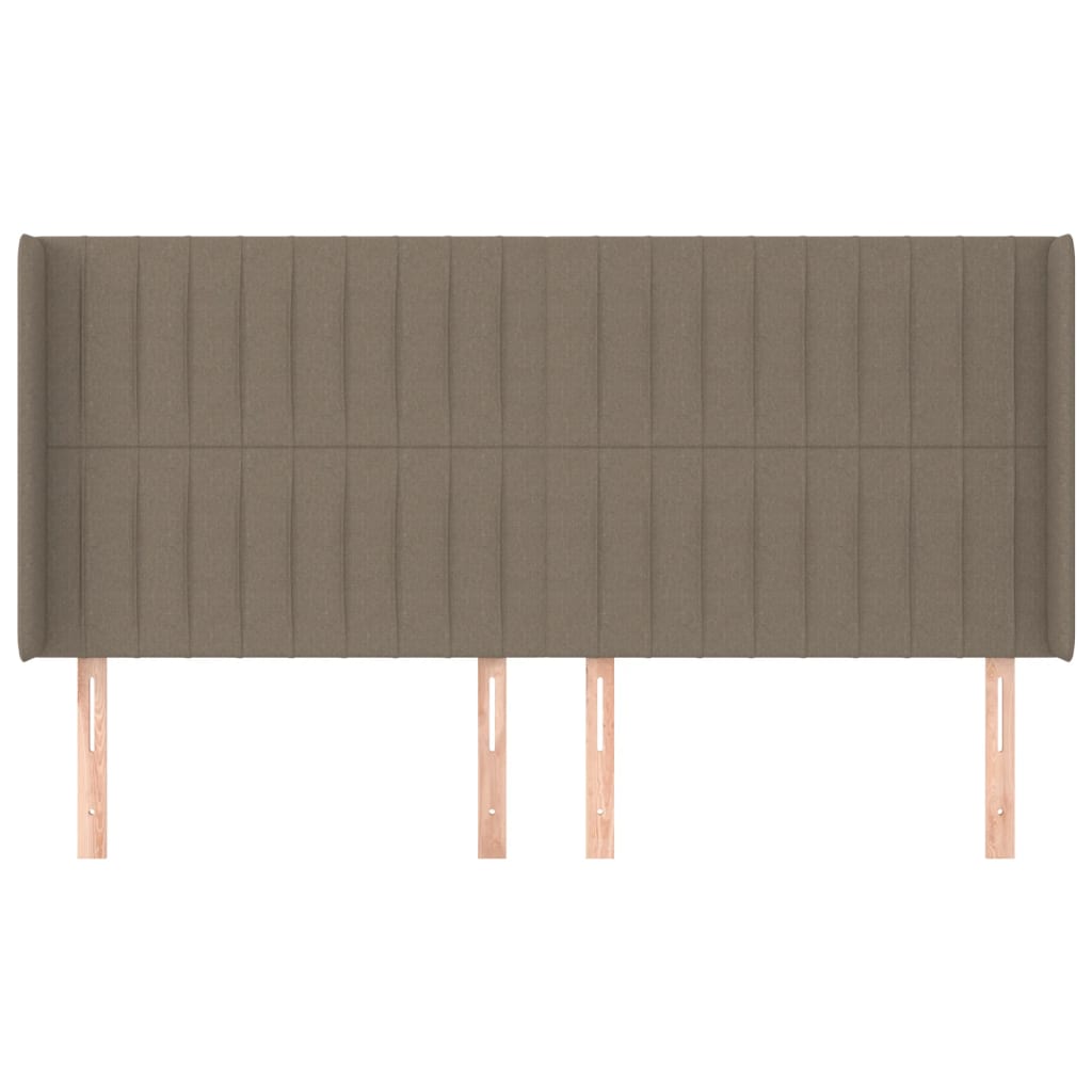 Κεφαλάρι με Πτερύγια Taupe 183x16x118/128 εκ. Υφασμάτινο
