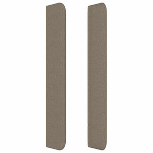 Κεφαλάρι με Πτερύγια Taupe 183x16x118/128 εκ. Υφασμάτινο - Pakobazaar