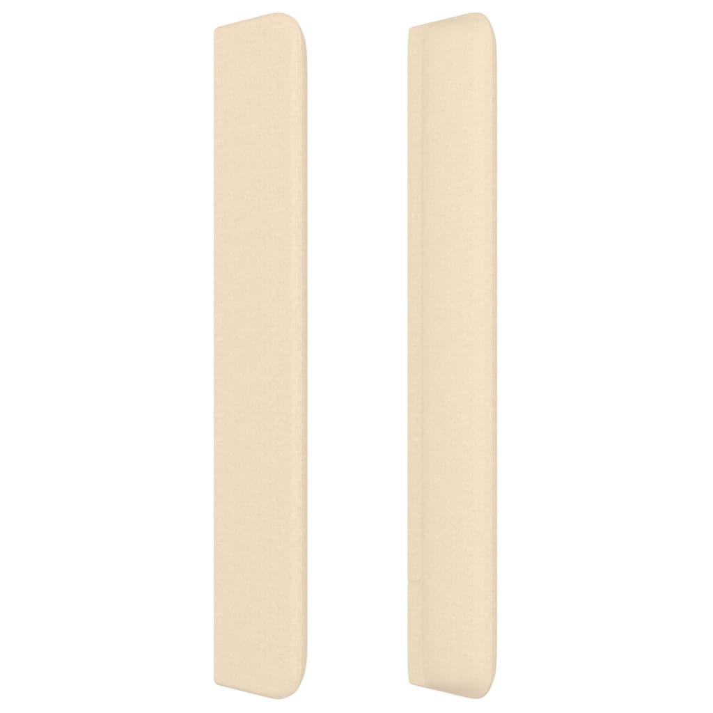 Κεφαλάρι με Πτερύγια Κρεμ 203x16x118/128 εκ. Υφασμάτινο