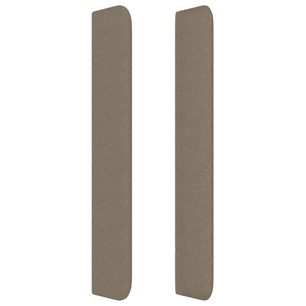 Κεφαλάρι με Πτερύγια Taupe 183x16x118/128 εκ. Υφασμάτινο