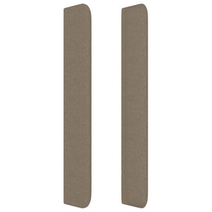 Κεφαλάρι με Πτερύγια Taupe 183x16x118/128 εκ. Υφασμάτινο