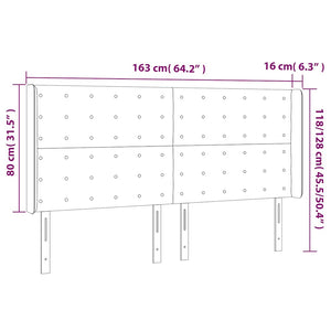 Κεφαλάρι με Πτερύγια Πράσινο 163x16x118/128 εκ. Βελούδινο - Pakobazaar