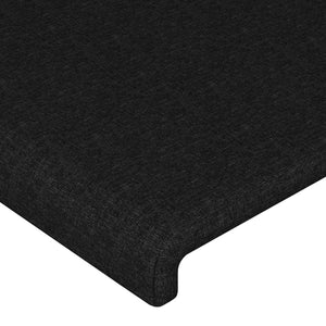 Κεφαλάρι Κρεβατιού LED Μαύρο 80 x 5 x 78/88 εκ. Υφασμάτινο