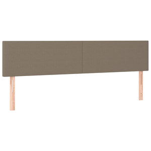 Κεφαλάρι Κρεβατιού LED Taupe 160x5x78/88 εκ. Υφασμάτινο
