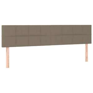 Κεφαλάρι Κρεβατιού LED Taupe 160x5x78/88 εκ. Υφασμάτινο