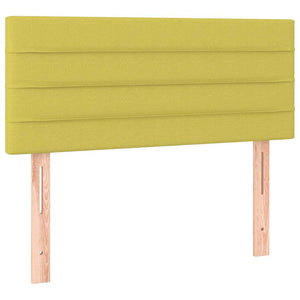 Κεφαλάρι Κρεβατιού LED Πράσινο 100x5x78/88 εκ. Υφασμάτινο