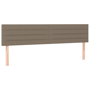 Κεφαλάρι Κρεβατιού LED Taupe 180x5x78/88 εκ. Υφασμάτινο