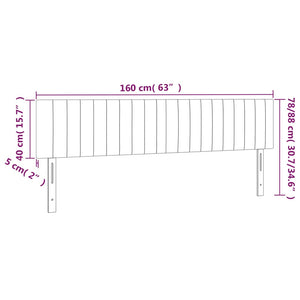 Κεφαλάρι Κρεβατιού LED Ροζ 160x5x78/88 εκ. Βελούδινο