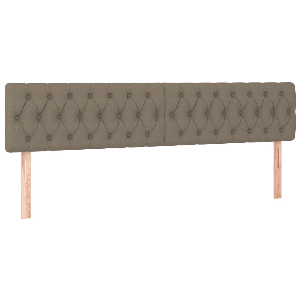 Κεφαλάρι Κρεβατιού LED Taupe 180x7x78/88 εκ. Υφασμάτινο