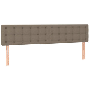 Κεφαλάρι Κρεβατιού LED Taupe 160x5x78/88 εκ. Υφασμάτινο