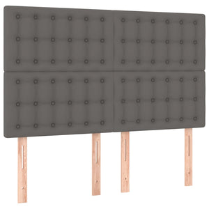 Κεφαλάρι Κρεβατιού LED Γκρι 144x5x118/128 εκ