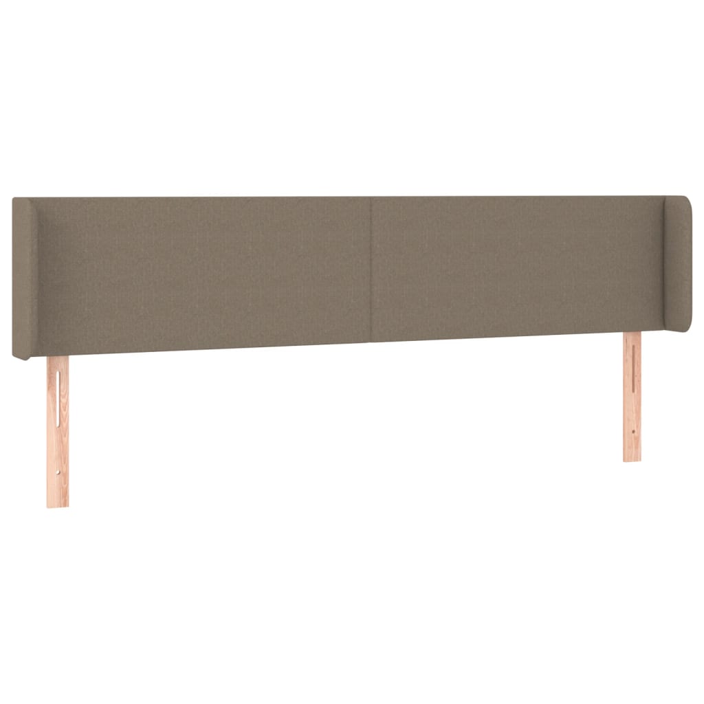 Κεφαλάρι Κρεβατιού LED Taupe 183x16x78/88 εκ. Υφασμάτινο