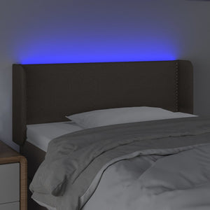 Κεφαλάρι Κρεβατιού LED Taupe 83x16x78/88 εκ. Υφασμάτινο