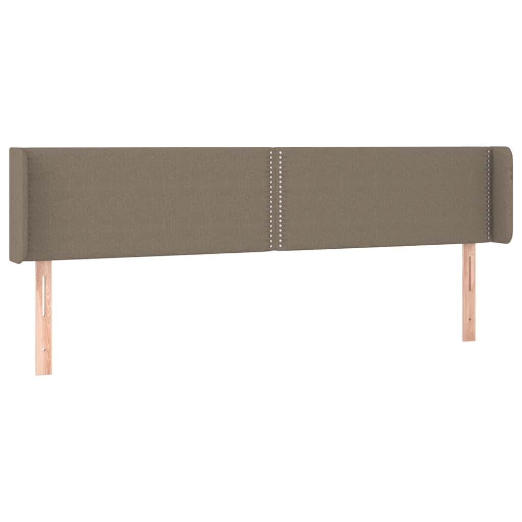 Κεφαλάρι Κρεβατιού LED Taupe 163x16x78/88 εκ. Υφασμάτινο - Pakobazaar