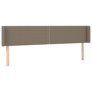 Κεφαλάρι Κρεβατιού LED Taupe 163x16x78/88 εκ. Υφασμάτινο - Pakobazaar
