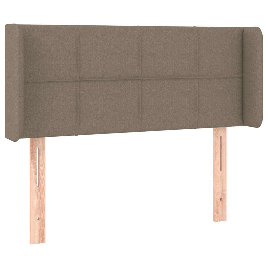 Κεφαλάρι Κρεβατιού LED Taupe 83x16x78/88 εκ. Υφασμάτινο