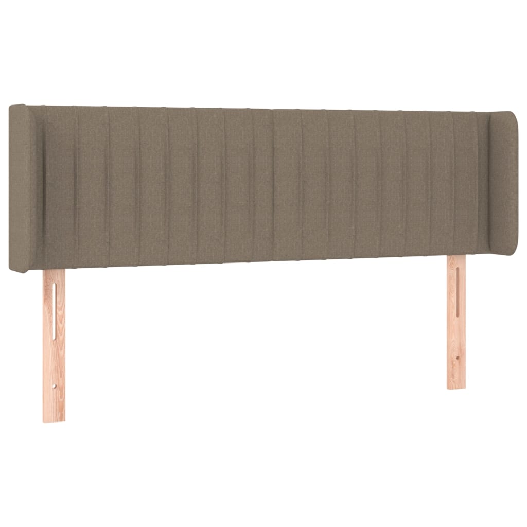 Κεφαλάρι Κρεβατιού LED Taupe 147x16x78/88 εκ. Υφασμάτινο