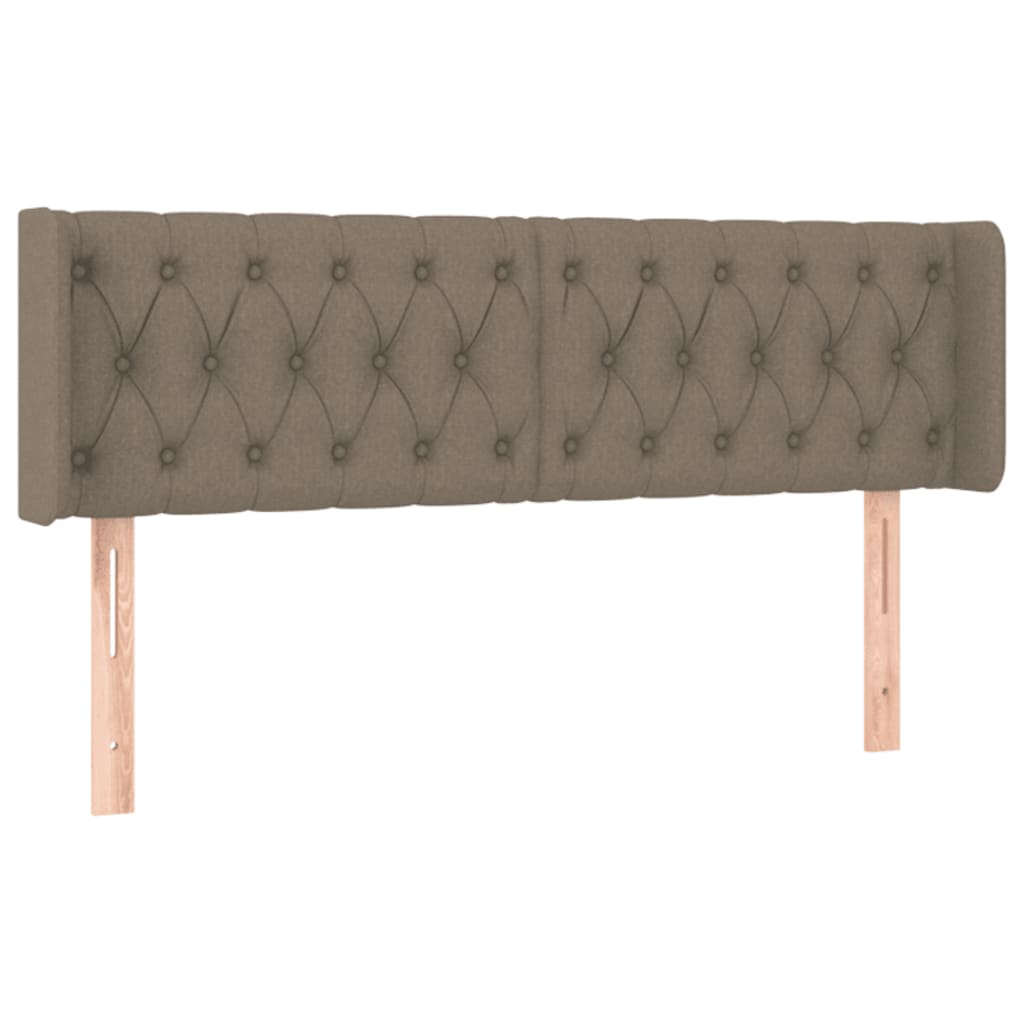 Κεφαλάρι Κρεβατιού LED Taupe 163x16x78/88 εκ. Υφασμάτινο - Pakobazaar