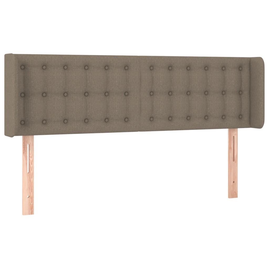Κεφαλάρι Κρεβατιού LED Taupe 147x16x78/88 εκ. Υφασμάτινο