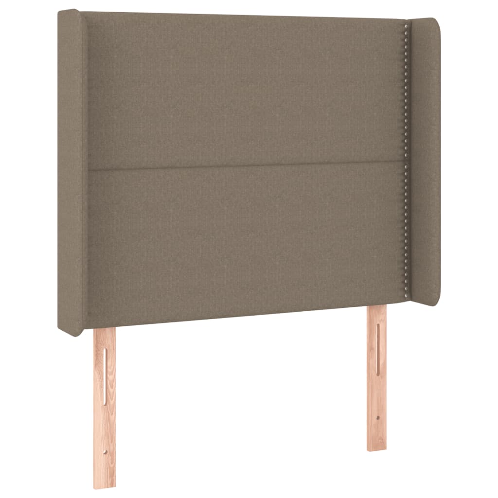 Κεφαλάρι Κρεβατιού LED Taupe 103x16x118/128 εκ. Υφασμάτινο