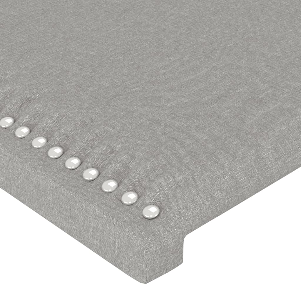 Κεφαλάρι Κρεβατιού LED Ανοιχτό Γκρι 147x16x118/128 εκ. - Pakobazaar